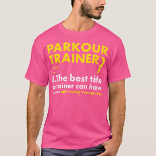 Camiseta Definición de Traceur Entrenador Parkour