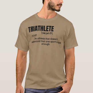 Camiseta Definición de triatleta cita divertida atleta vint