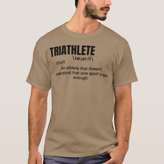 Camiseta Definición de triatleta cita divertida atleta vint (Anverso)