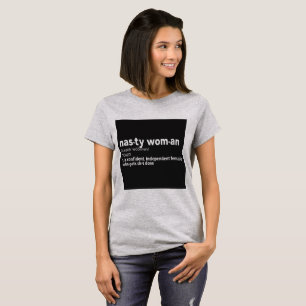 Camiseta Definición de una mujer desagradable