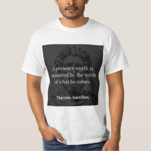 Camiseta Definición de Valor: Marcus Aurelius en Valores