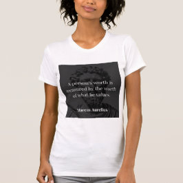 Camiseta Definición de Valor: Marcus Aurelius en Valores