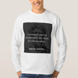 Camiseta Definición de Valor: Marcus Aurelius en Valores