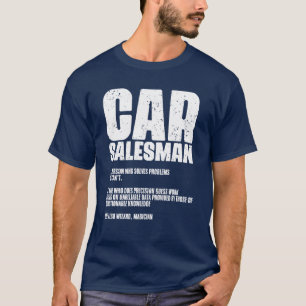 Camiseta Definición de vendedor de automóviles divertido Co