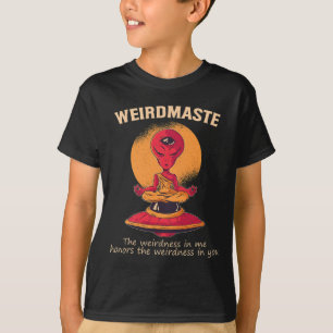 Camiseta Definición de Weirdmaste Monje Alien Ufo Yoga Medi