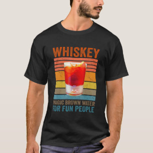 Camiseta Definición De Whiskey Agua Marrón Mágica Para Gent
