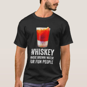 Camiseta Definición De Whiskey Agua Marrón Mágica Para Gent