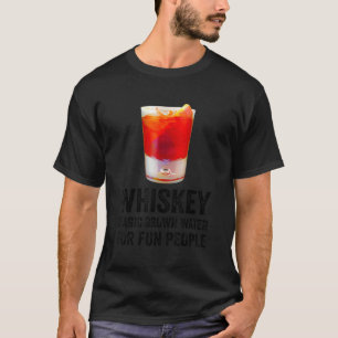 Camiseta Definición De Whiskey Agua Marrón Mágica Para Gent