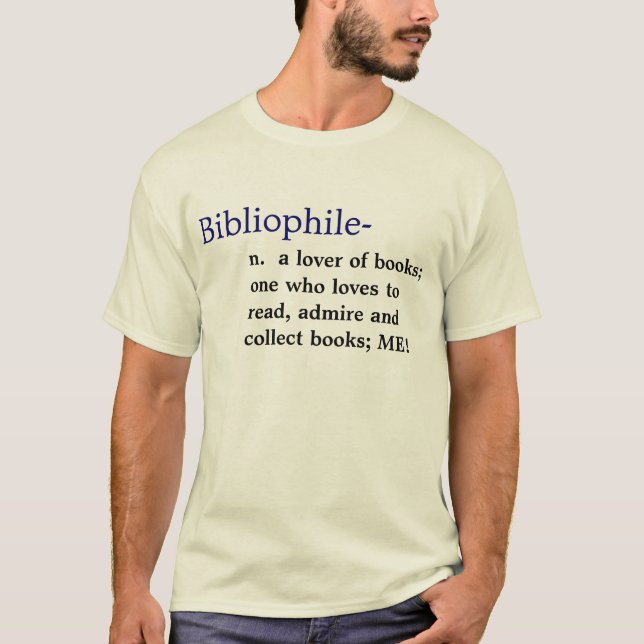 Camiseta Definición del bibliófilo (Anverso)