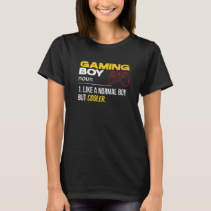 Camiseta Definición del chico jugador de videojuegos mascul