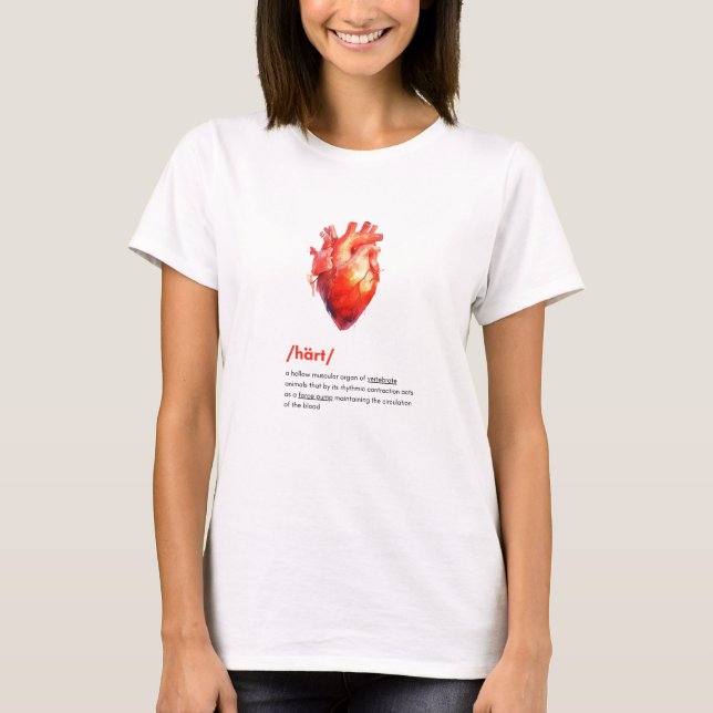 Camiseta Definición del corazón humano (Anverso)