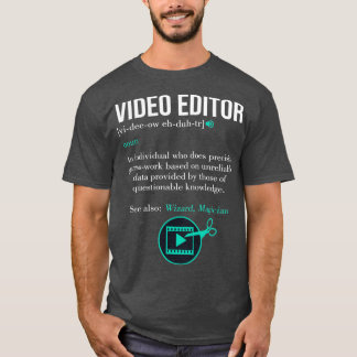 Camiseta Definición del editor de vídeo de creación de pelí