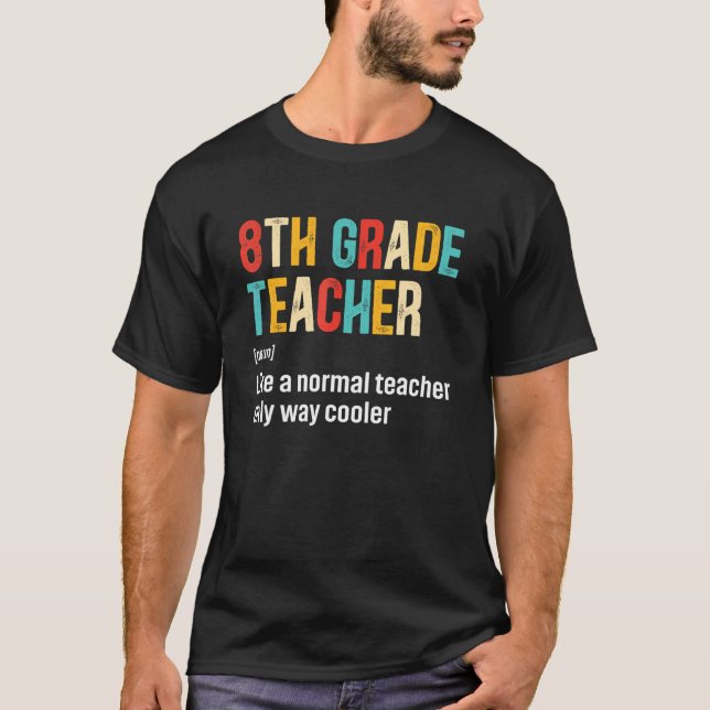 Camiseta Definición del equipo de profesores de 8º curso de (Anverso)