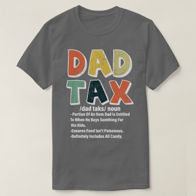 Camiseta definición del impuesto sobre el padre 2 (Diseño del anverso)