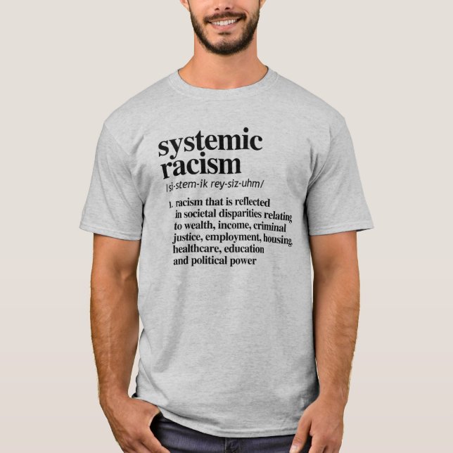 Camiseta Definición del racismo sistémico (Anverso)