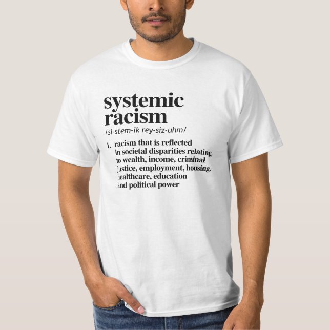 Camiseta Definición del racismo sistémico (Anverso)