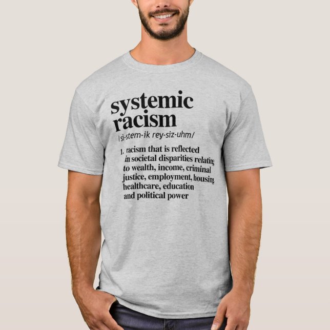 Camiseta Definición del racismo sistémico (Anverso)