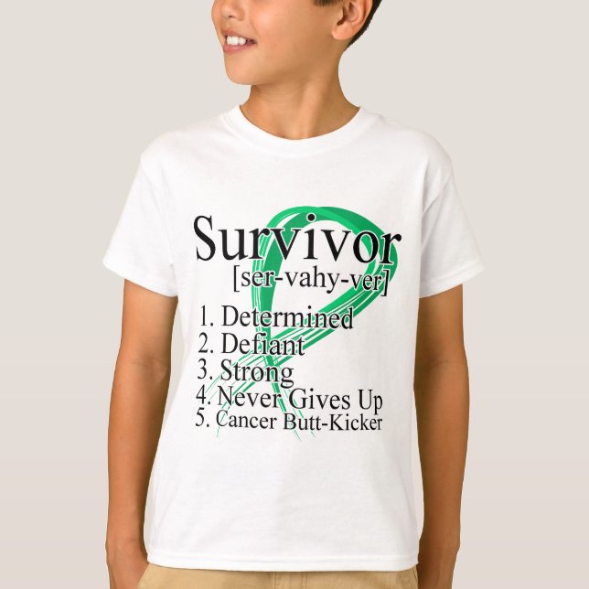 Camiseta Definición del superviviente - cáncer de hígado (Anverso)