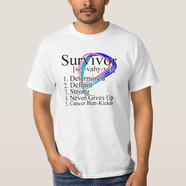 Camiseta Definición del superviviente - cáncer de tiroides (Anverso)