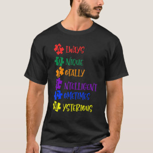 Camiseta Definición Divertida de Autismo Gráfico Conciencia
