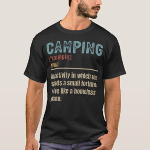 Camiseta Definición Divertida de Camping Campista