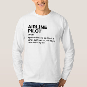 Camiseta Definición divertida de capitán de aerolínea
