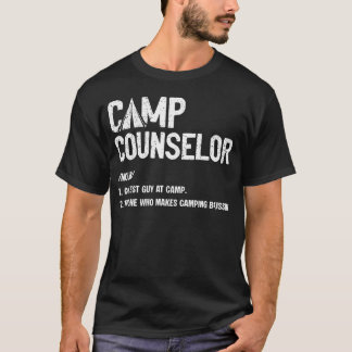 Camiseta Definición Divertida de Consejero de Campamento de