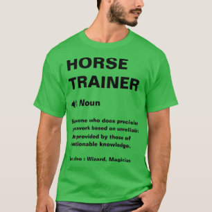 Camiseta Definición divertida de entrenador de caballos