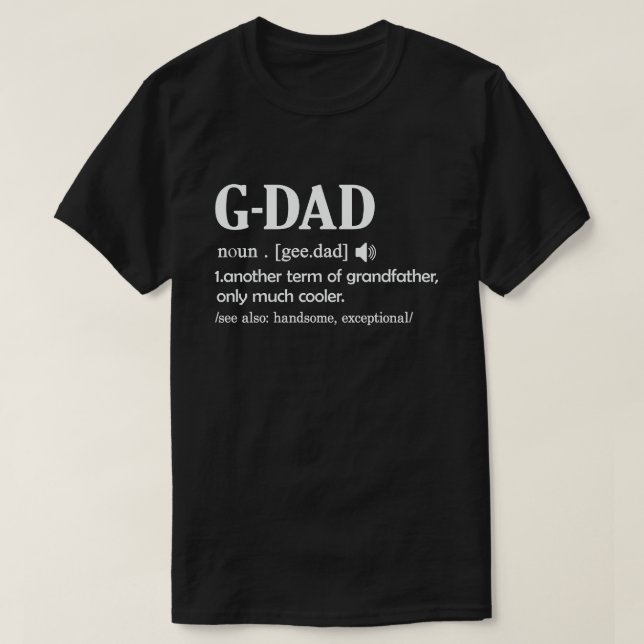 Camiseta Definición divertida de G-Dad significa regalo de  (Diseño del anverso)
