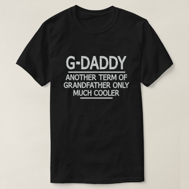 Camiseta Definición divertida de G-Daddy significa regalo d (Diseño del anverso)
