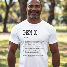 Camiseta Definición divertida de generación X