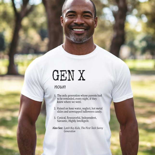 Camiseta Definición divertida de generación X (Subido por el creador)