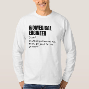 Camiseta Definición divertida de ingeniero de diseño bioméd