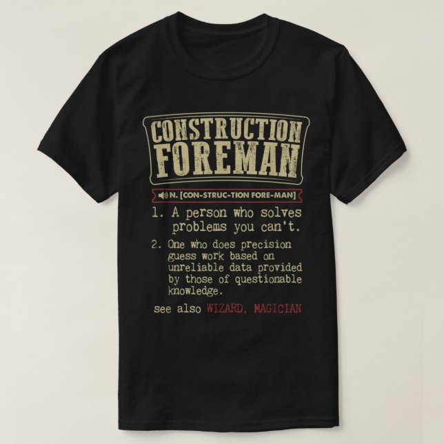 Camiseta Definición divertida de inmobiliario (Diseño del anverso)