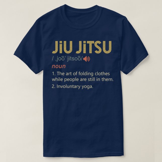 Camiseta Definición divertida de Jiu Jitsu (Diseño del anverso)