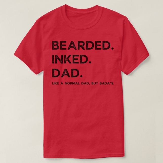 Camiseta Definición divertida de papá con tinta de barba 1 (Diseño del anverso)