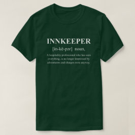 Camiseta Definición divertida de posadero RPG con texto bla