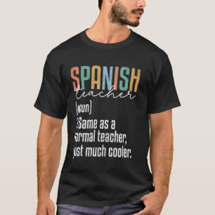Camiseta Definición divertida de profesor de español al vol