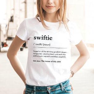 Camiseta Definición Divertida de Swiftie Personalizada para