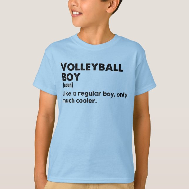 Camiseta Definición divertida de voleyball Boy (Anverso)