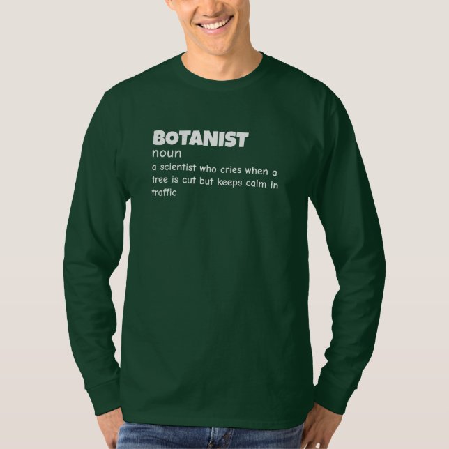 Camiseta Definición divertida del profesor de Botany (Anverso)