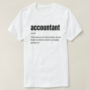 Camiseta Definición divertida del trabajo de contadores