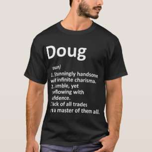 Camiseta Definición DOUG Nombre personalizado Funny Cumplea