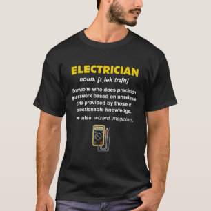 Camiseta Definición Electrónica De Electricista
