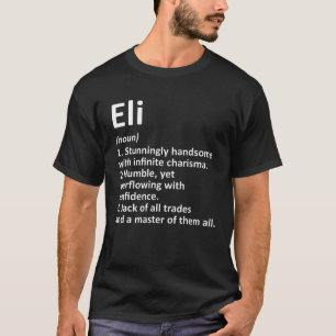 Camiseta Definición ELI Nombre Personalizado Funny Cumpleañ