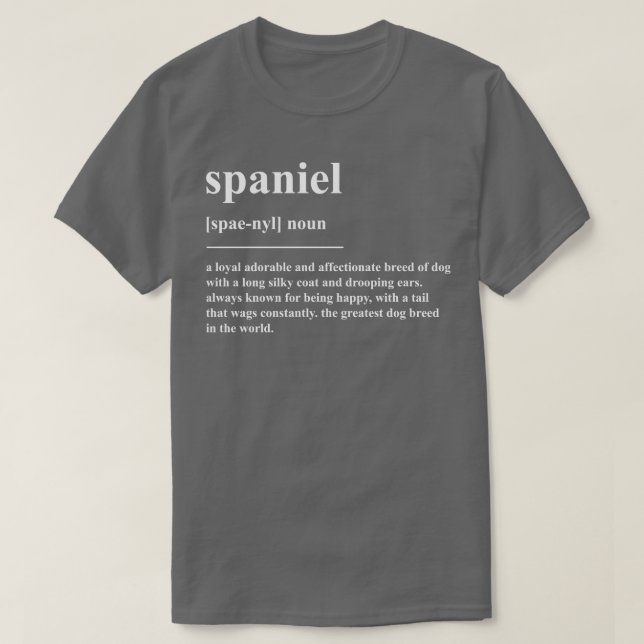 Camiseta Definición española (Diseño del anverso)