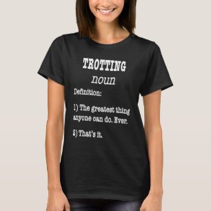 Camiseta Definición falsa de trote retro para los jinetes d