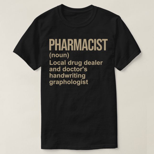 Camiseta Definición Farmacéutica 1 (Diseño del anverso)