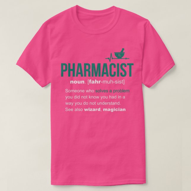 Camiseta Definición Farmacéutica Graciosa Regalo Classic TS (Diseño del anverso)