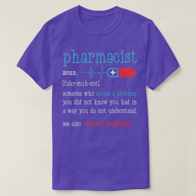 Camiseta Definición Farmacéutica Impresión de regalo divert (Diseño del anverso)